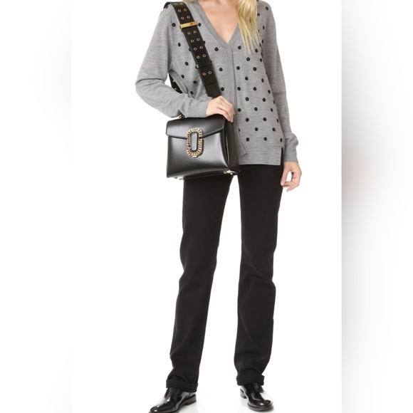 Marc Jacobs St.Marc Black  Leather handbag * * Made in Italy * - Picture 3 of 14